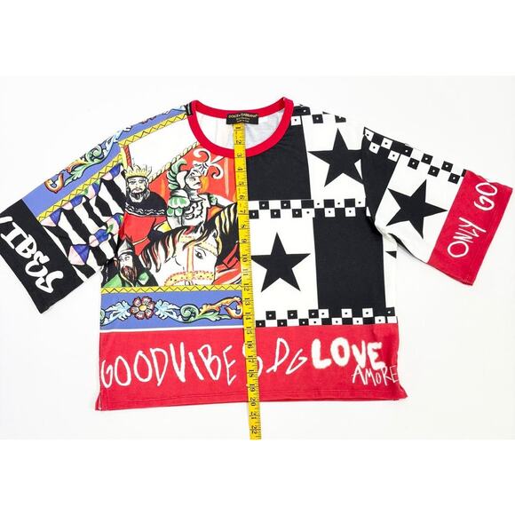 Dolce & Gabbana Women’s All Over Print Top Shirt Size 48 /US Large - Picture 5 of 9